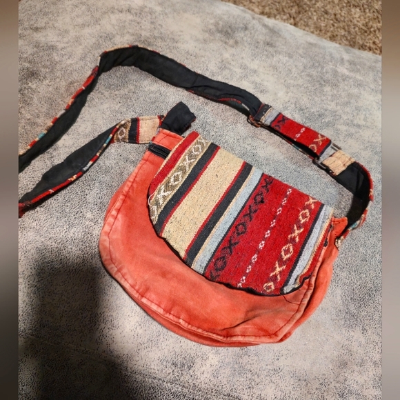 Tree of life Napel Canvas boho crossbody messenger bag purse - Picture 2 of 16